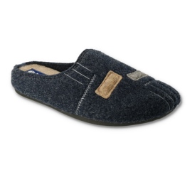 Befado Inblu pantofi barbatesti 155M014 albastru marin gri