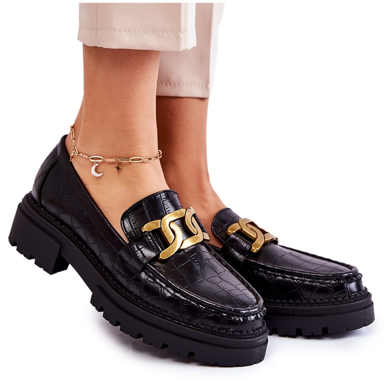 Pantofi din piele de damă La.Fi 210031B-XC Negru