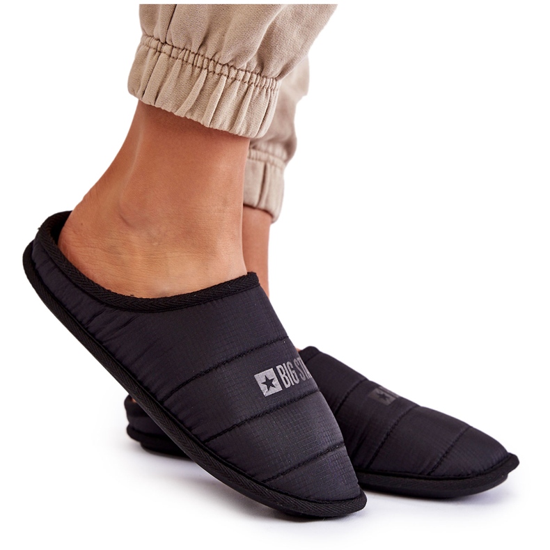 Papuci clasici de damă Big Star KK274602 Negru