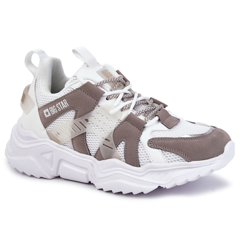 Pantofi sport ușori pentru bărbați Big Star KK174055 alb