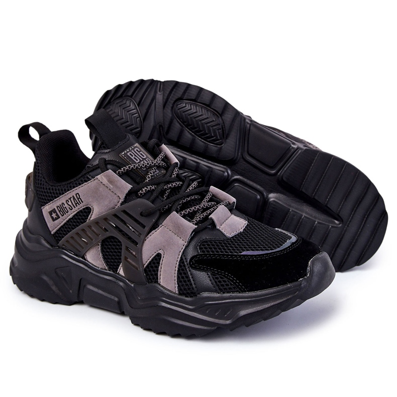 Pantofi sport ușoare pentru bărbați Big Star KK174054 Negru