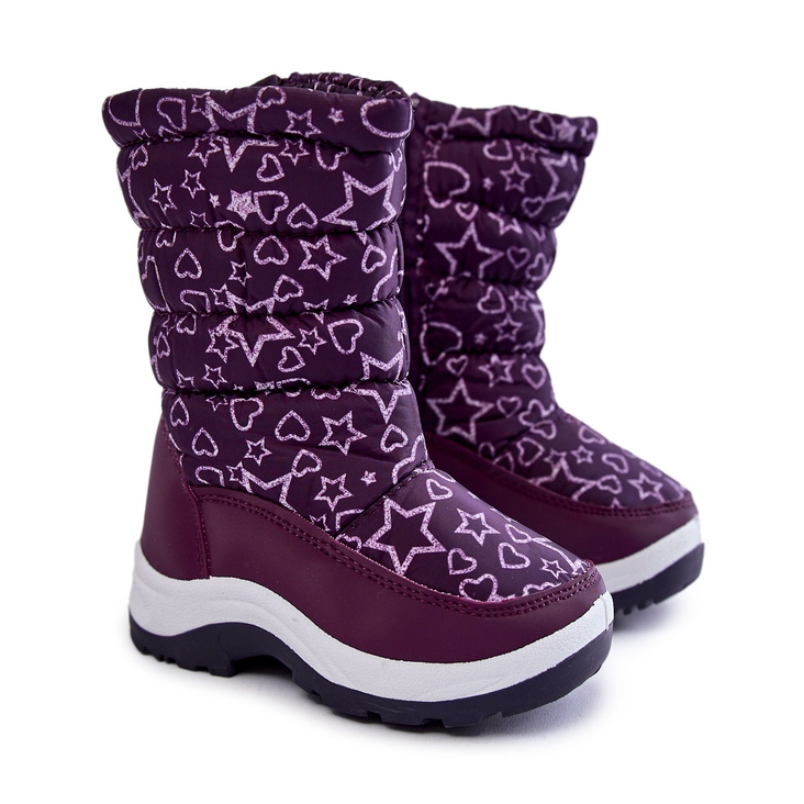 PE1 Cizme de zapada pentru copii Warm Purple Terra violet