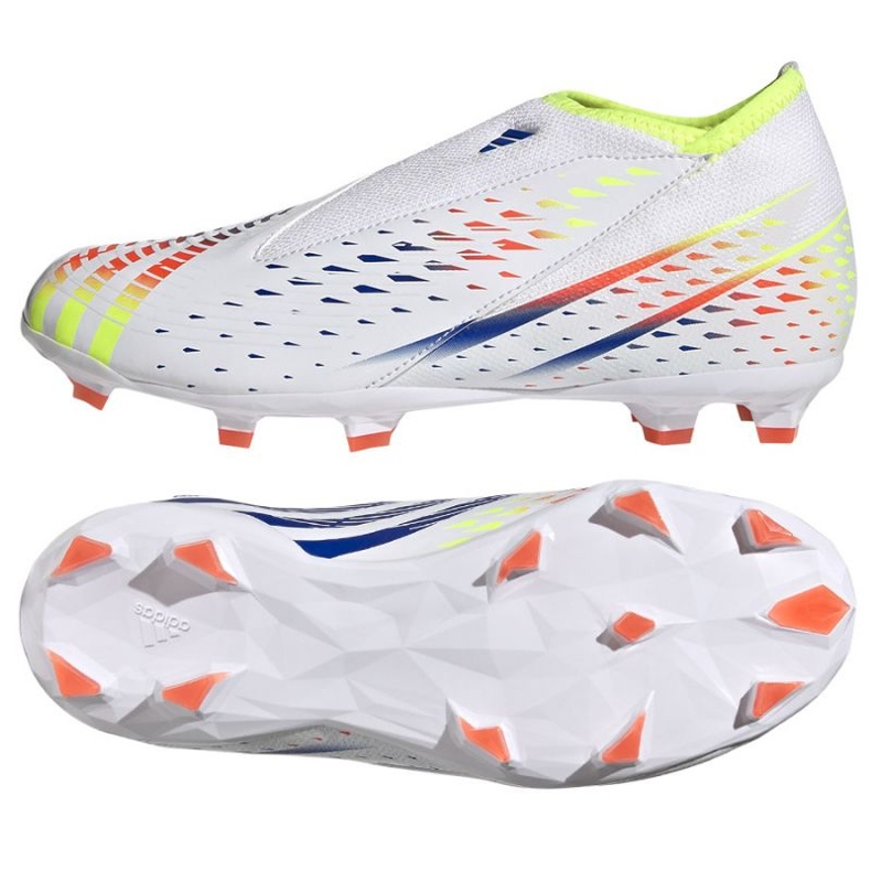 Ghete de fotbal Adidas Predator Edge.3 Ll Fg Jr GW0984 alb alb Ghete de fotbal Adidas Predator Edge.3 Ll Fg Jr GW0984 alb alb