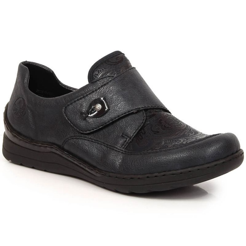 Pantofi cu velcro Rieker W RKR549 albastru marin