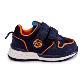 Pantofi Sport Copii Sistem Velcro Memory Foam Big Star KK374183 Bleumarin albastru