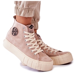 Tenisi înalți Lee Cooper LCJ-22-31-1434L bej Tenisi înalți Lee Cooper LCJ-22-31-1434L bej