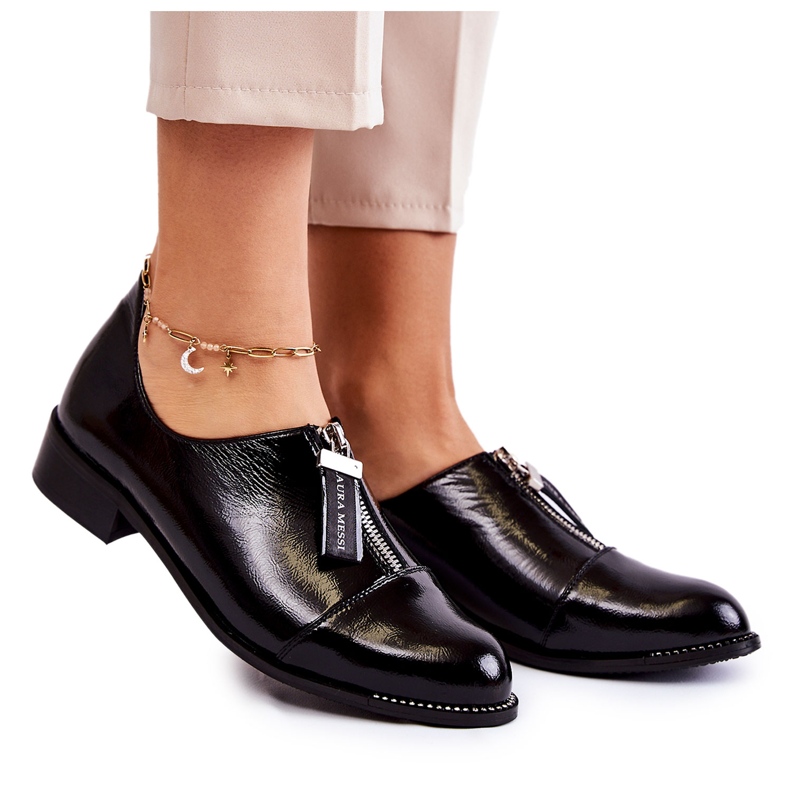 Lăcuit Pantofi la modă Laura Messi 2532 Negru