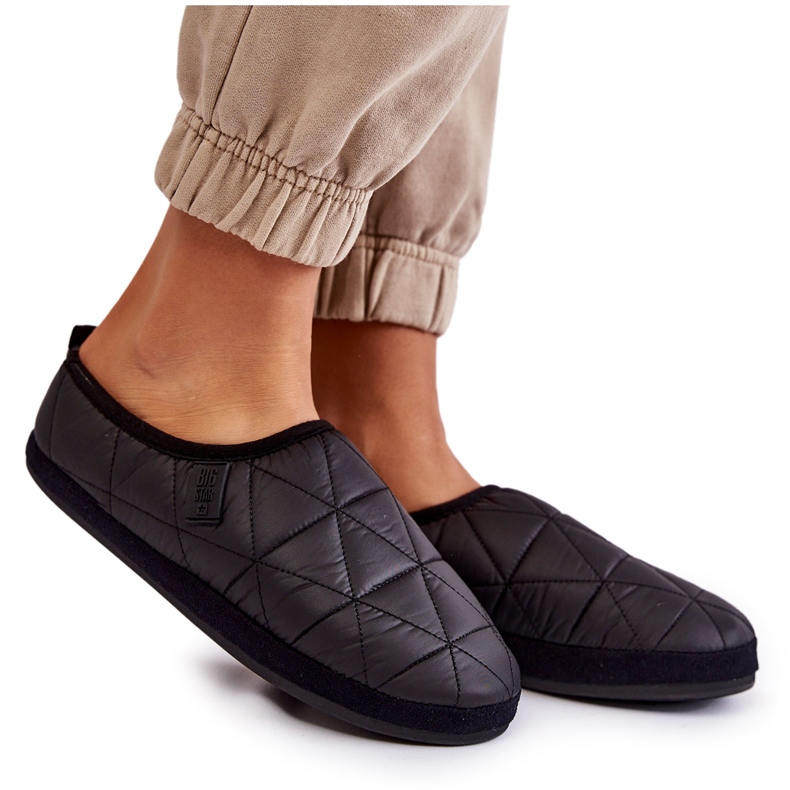 Papuci de damă Big Star KK274606 Negri negru