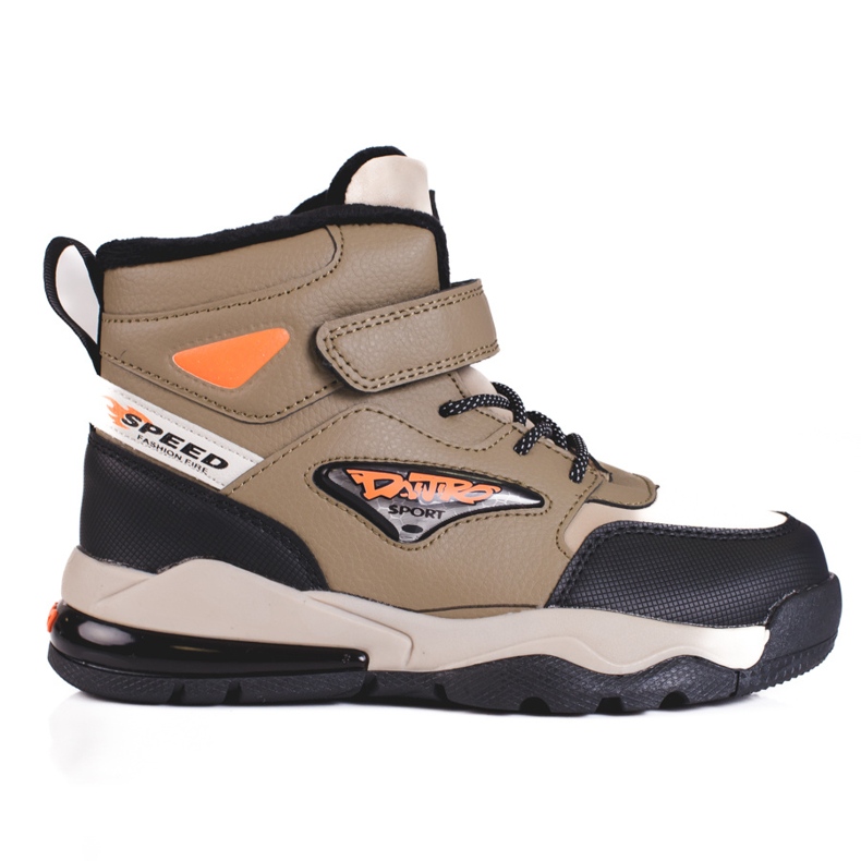 Cizme cu sireturi pentru baieti, izolate Shelovet bej