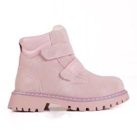 Cizme roz pentru fete cu Velcro Shelovet Cizme roz pentru fete cu Velcro Shelovet