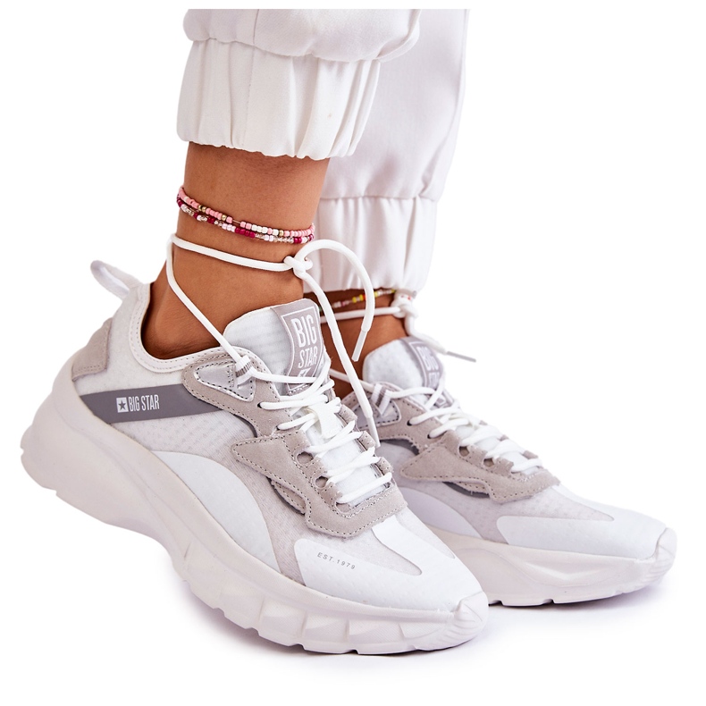 Pantofi sport dama Big Star KK274057 Alb