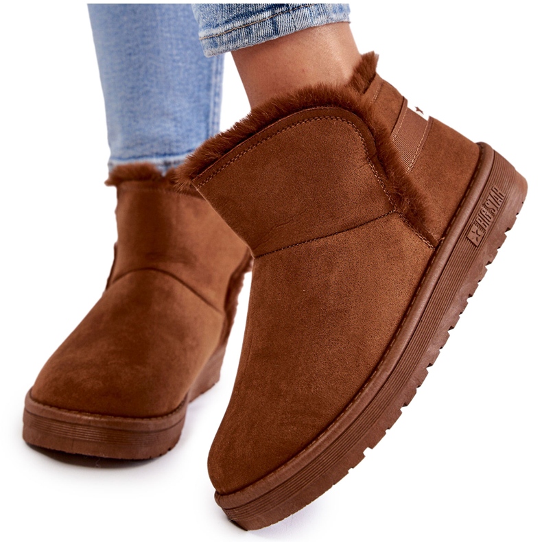 Cizme de zăpadă maro de damă Big Star KK274620