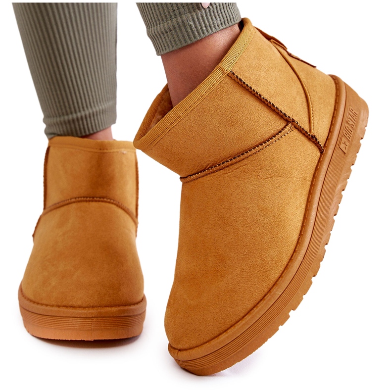 Cizme de zăpadă termoizolante de damă Big Star KK274289 Portocaliu portocale