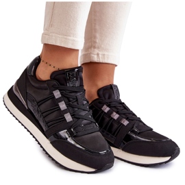 Pantofi sport de damă la modă Big Star KK274110 Negru Pantofi sport de damă la modă Big Star KK274110 Negru