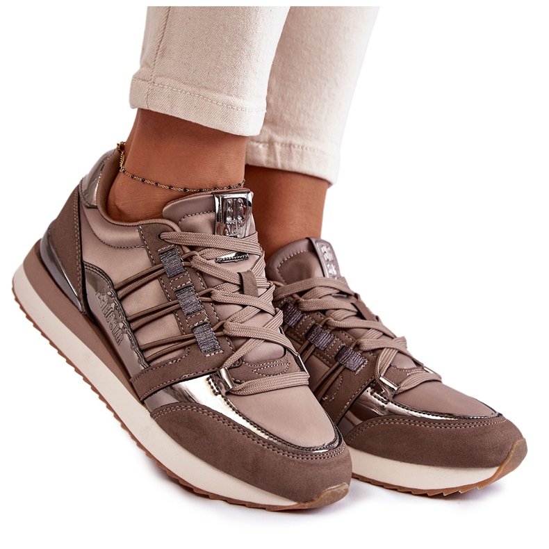 Pantofi sport de damă la modă Big Star KK274112 Gri închis