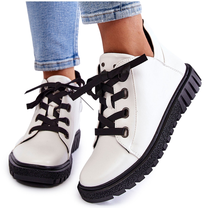 Pantofi din piele ecologică Sergio Leone PB210 Alb Pantofi din piele ecologică Sergio Leone PB210 Alb