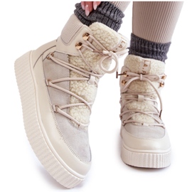 PL4 Cizme de zapada dama La.Fi 280072W-QN Bej deschis