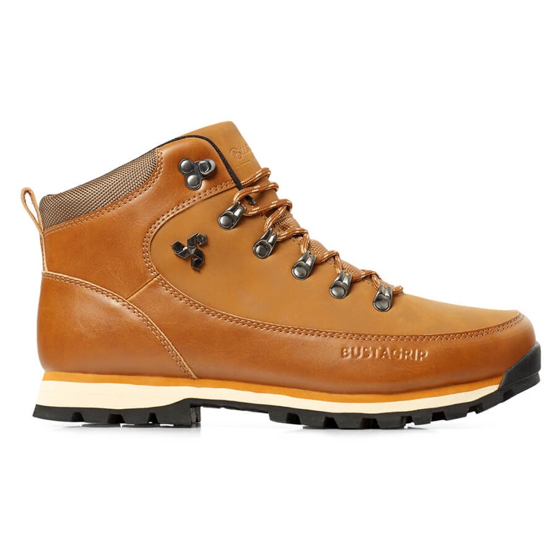 Pantofi de trekking barbati din piele maro Outback Bustagrip