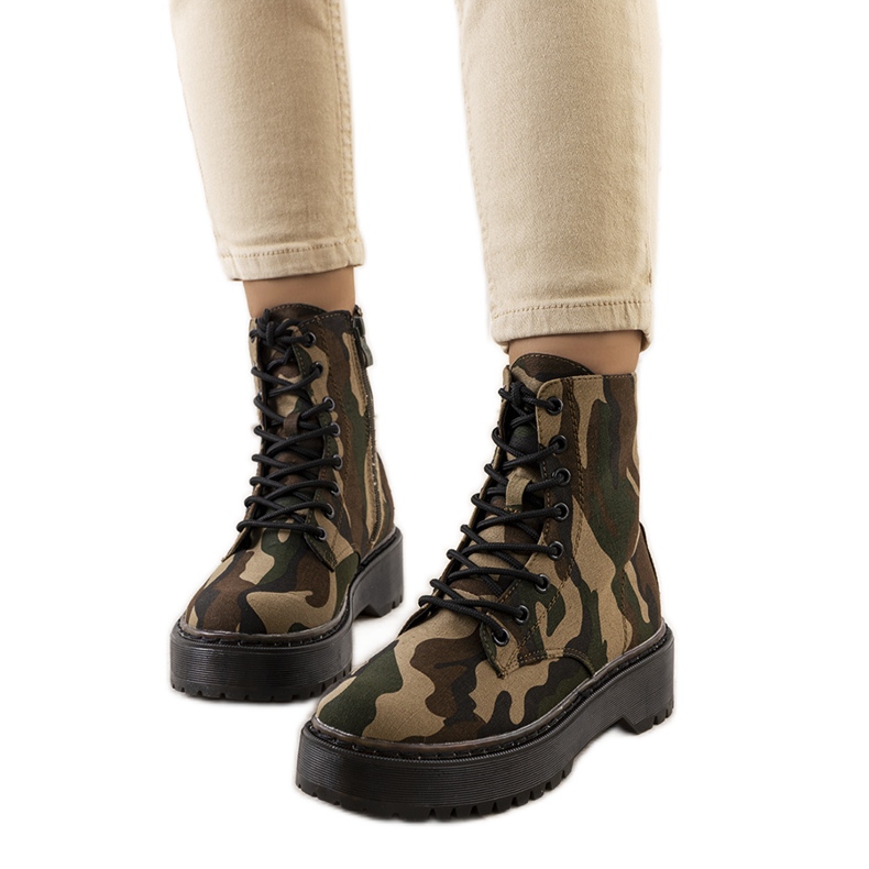 PA1 Trapperi militari Lanita verde maro