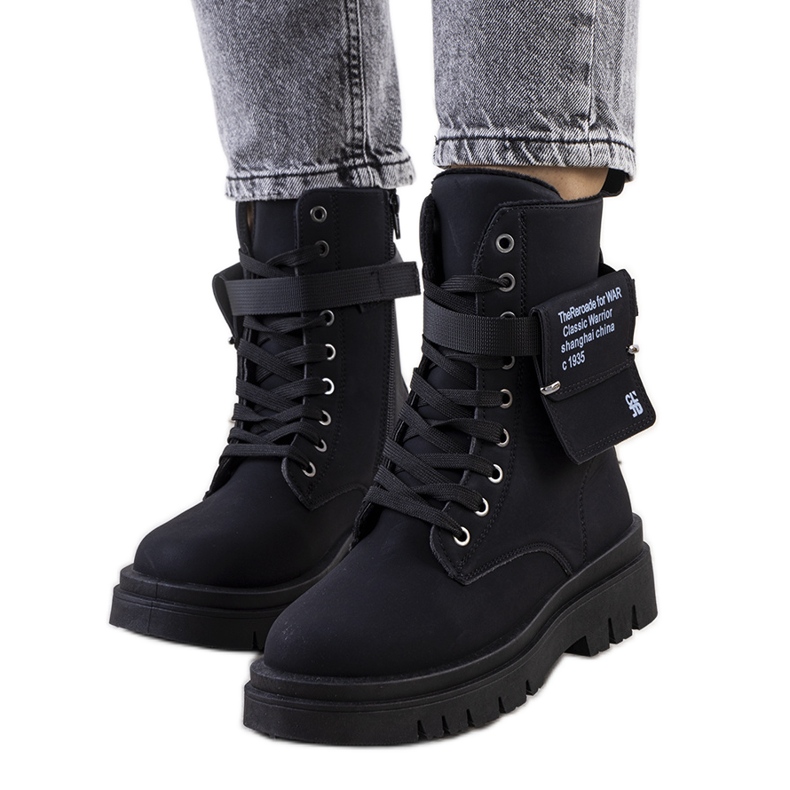 PA1 Pantofi de dama negri de la Paolo negru