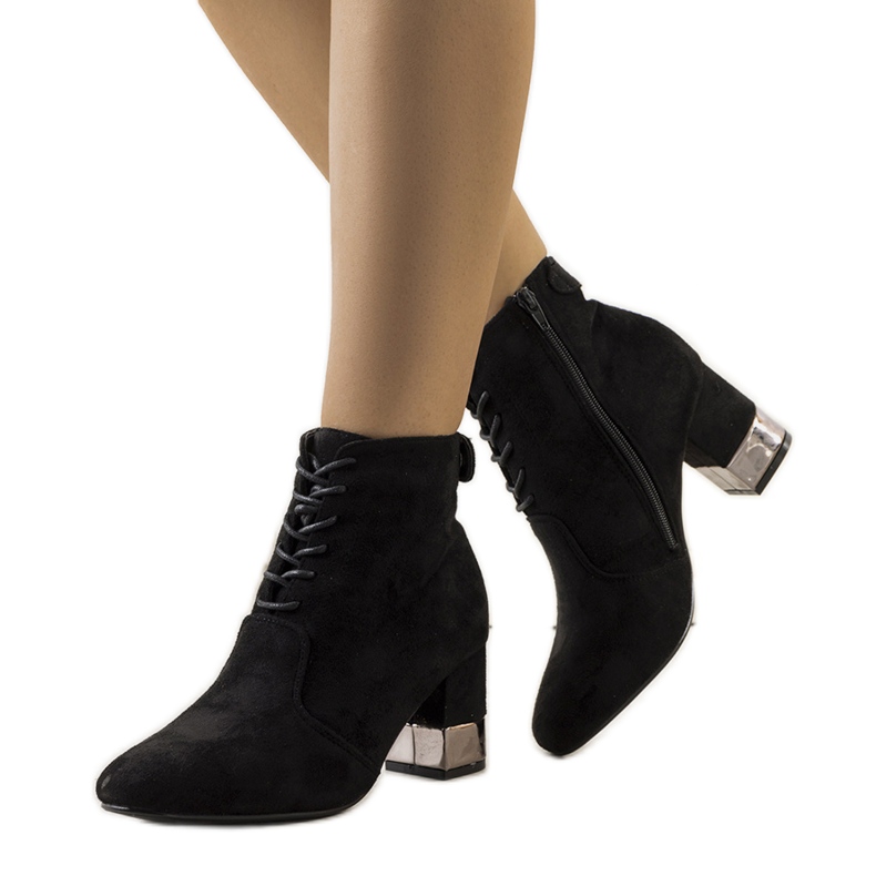 PA1 Cizme negre pe stâlpul Verano negru