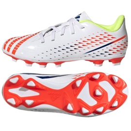Pantofi de fotbal Adidas Predator Edge.4 FxG GW0968 alb alb