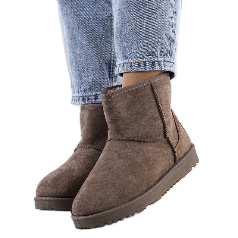 PA1 Cizme de zăpadă maro de damă de la Nanna