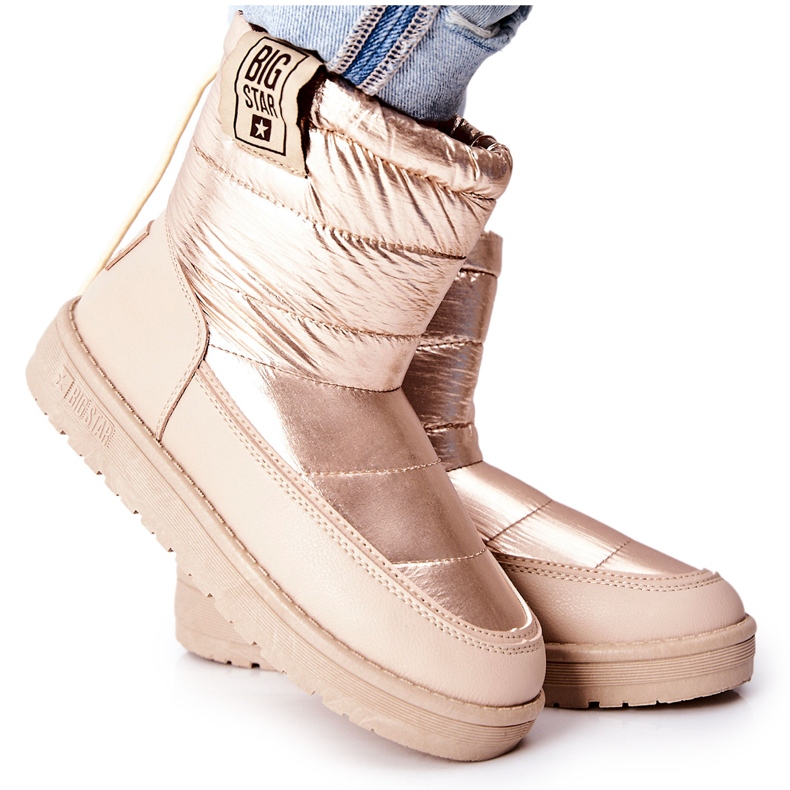 Cizme de zăpadă pentru femei Big Star II274121 Bej