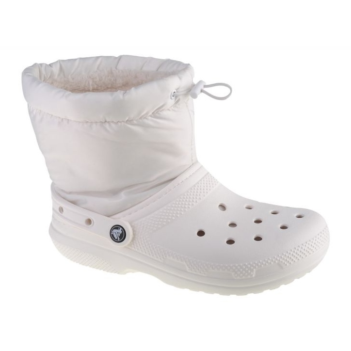 Cizme Crocs Classic Lined Neo Puff 206630-143 alb