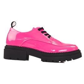 Pantofi dama Shelovet roz, piele ecologica lacuita Pantofi dama Shelovet roz, piele ecologica lacuita