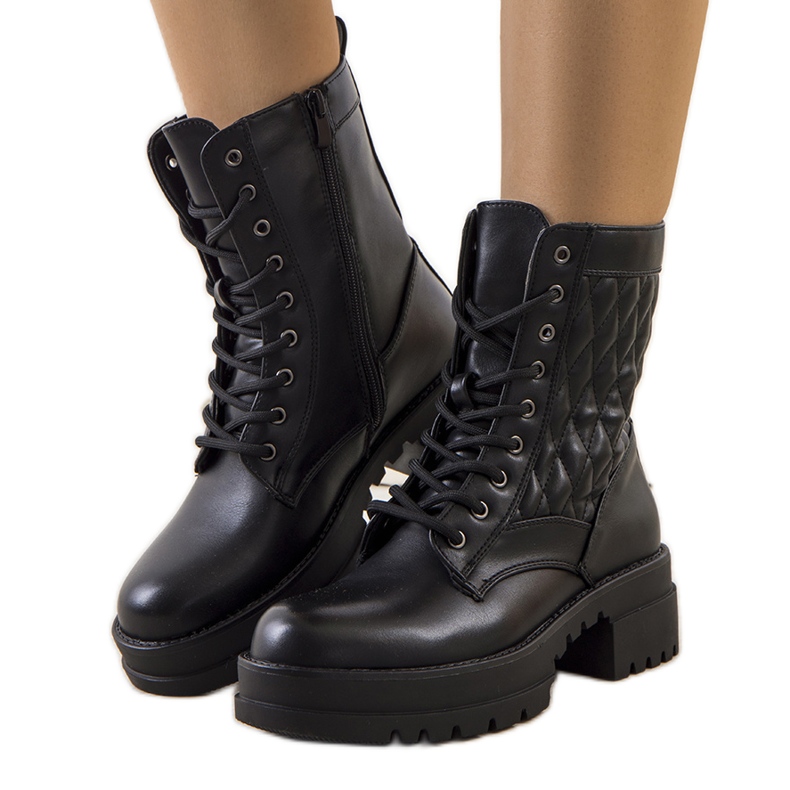 PA1 Cizme de drumeție negre de damă Mezza negru