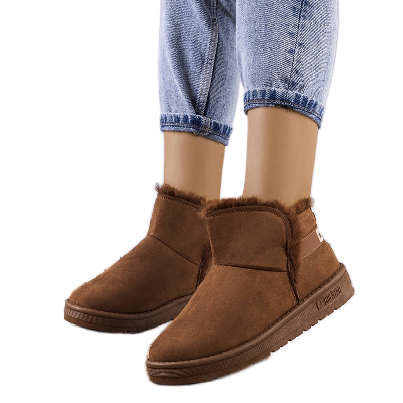 Big Star Cizme de zapada maro cu blana KK274620-802 Big Star Cizme de zapada maro cu blana KK274620-802