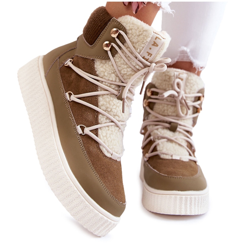 PL4 Cizme de zapada dama La.Fi 280072KH-QN Maro-Verde PL4 Cizme de zapada dama La.Fi 280072KH-QN Maro-Verde