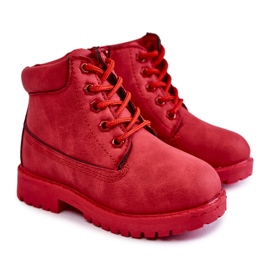 FR1 Cizme Trappers Copii Cu Fermoare Red Dexter roșu FR1 Cizme Trappers Copii Cu Fermoare Red Dexter roșu