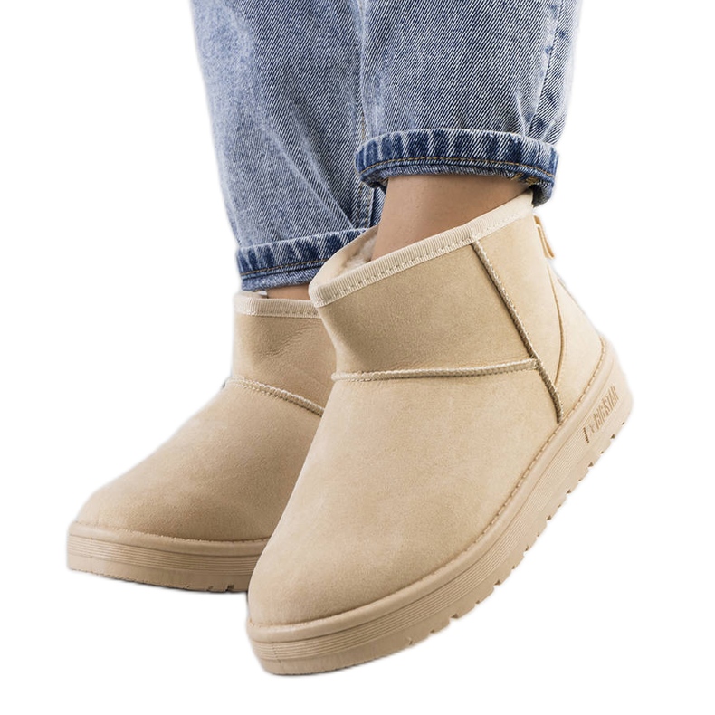 Cizme de zăpadă de damă bej Big Star KK274290