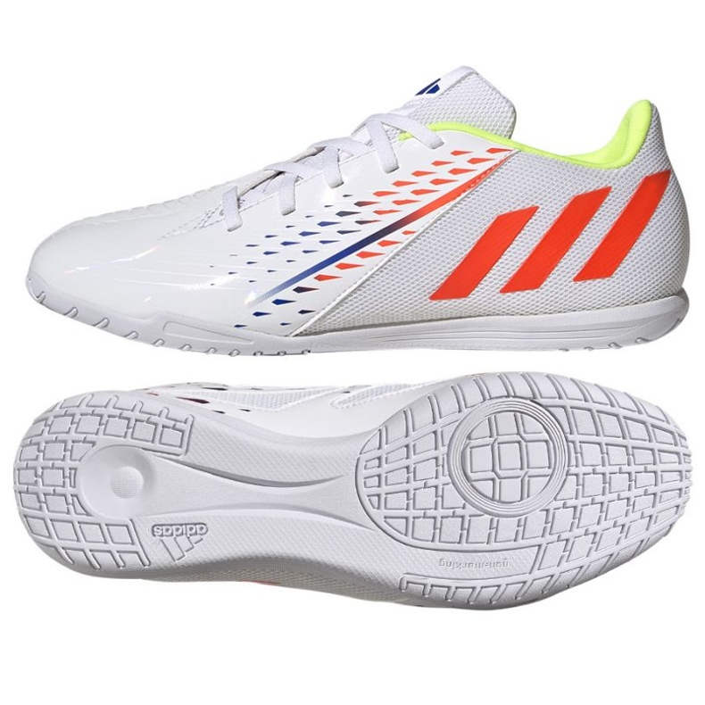 Adidas Predator Edge.4 In M GV8512 ghete de fotbal alb alb Adidas Predator Edge.4 In M GV8512 ghete de fotbal alb alb