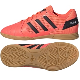 Ghete de fotbal Adidas Super Sala In Jr GW1700 roșu portocale si rosii