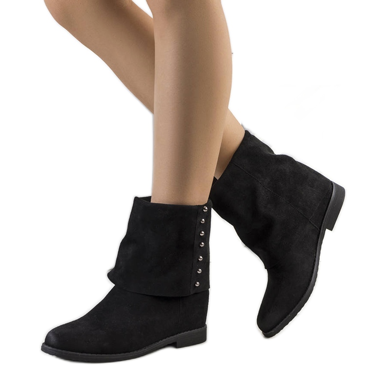 PA1 Cizme negre cu crampoane de la Sullivan negru