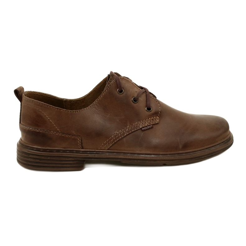 Polbut Pantofi din piele pentru bărbați 191k maro