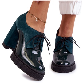 PA2 Cizme la modă lacuite cu piele intoarsa pe platforma Green Carisa verde PA2 Cizme la modă lacuite cu piele intoarsa pe platforma Green Carisa verde