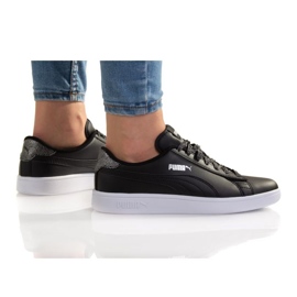 Puma Smash V2 Metallics Jr 386197 02 negru Puma Smash V2 Metallics Jr 386197 02 negru