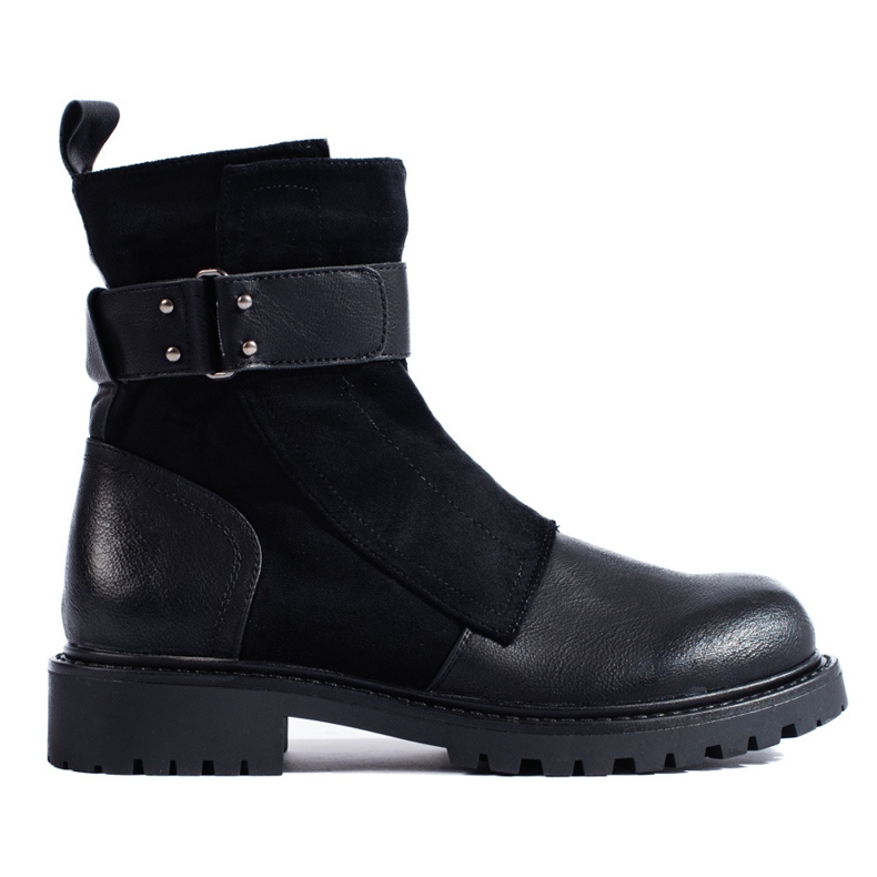 SHELOVET Genți negre de damă cu cataramă negru