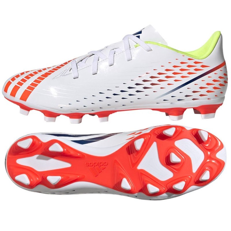 Ghete de fotbal Adidas Predator Edge.4 FxG M GW0989 alb alb
