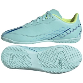 Adidas X Speedportal.4 In Jr GW8504 ghete de fotbal albastru albastru Adidas X Speedportal.4 In Jr GW8504 ghete de fotbal albastru albastru