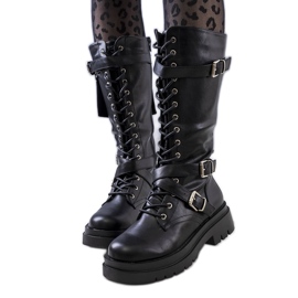 PA1 Cizme negre cu plic de la Himes negru PA1 Cizme negre cu plic de la Himes negru