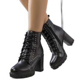 PA1 Cizme negre pe postul Porrena negru PA1 Cizme negre pe postul Porrena negru