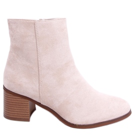 BM Cizme clasice din piele intoarsa Natina Beige bej BM Cizme clasice din piele intoarsa Natina Beige bej