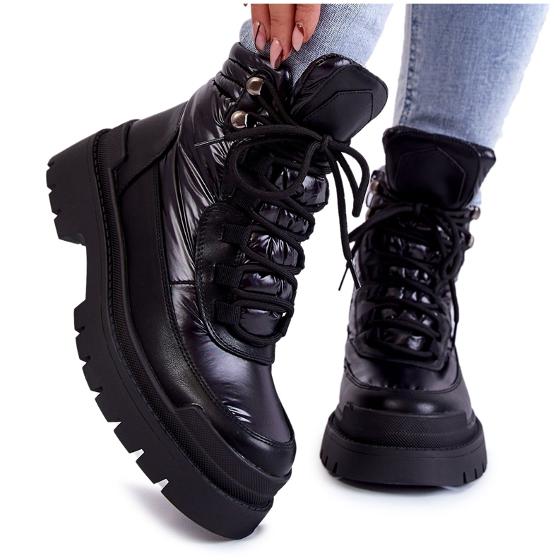 Sergio Leone Cizme Dama Pe Platforma Nerina Nerina negru