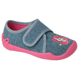 Pantofi copii Befado 122X016 albastru roz