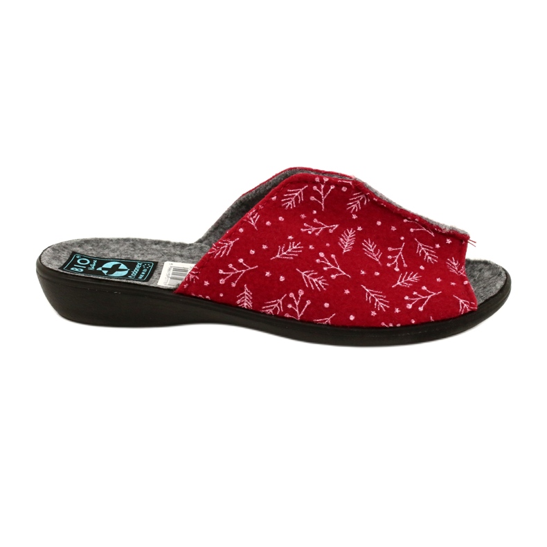 Femei papuci simțite DIK41 Bio Nature Adanex 27778 roșu